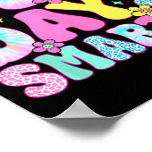 67th Days Smarter Smile Face 67 Days School Teache Poster (Ecke)