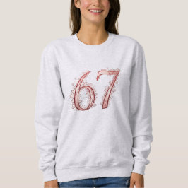 67th Romantic Heart Number Valentine's Sweatshirt