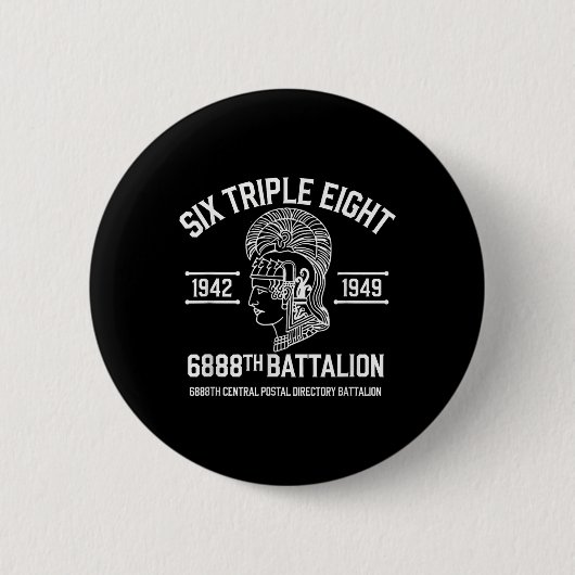 6888. Zentrales Postamt Bataillon 6 Triple Button (Vorderseite)