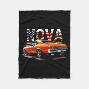 68-72 Nova Heckfenster Muscle Car Amerikanische Fl Fleecedecke