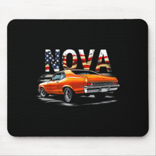 68-72 Nova Rückfenster Muscle Car Amerikanische Fl Mousepad