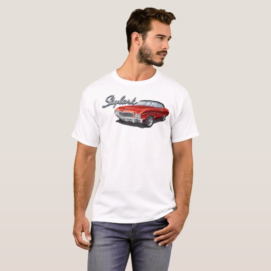 68 Buick Skylark im Rot T-Shirt (Vorne ganz)