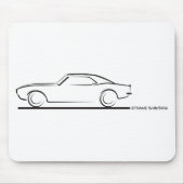68 Camaro Hard Top BLK Mousepad (Vorne)