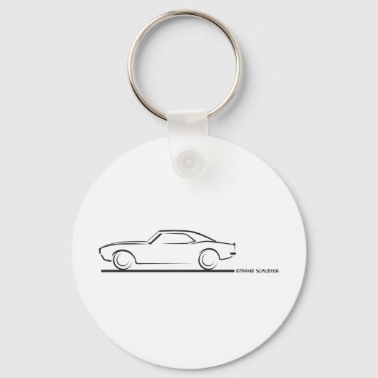 68 Camaro Hard Top BLK Schlüsselanhänger (Vorderseite)