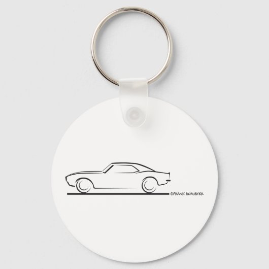 68 Camaro Hard Top BLK Schlüsselanhänger (Vorderseite)