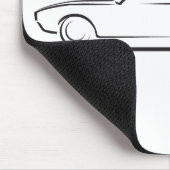 68 Camaro Hardtop Schwarz Mousepad (Ecke)