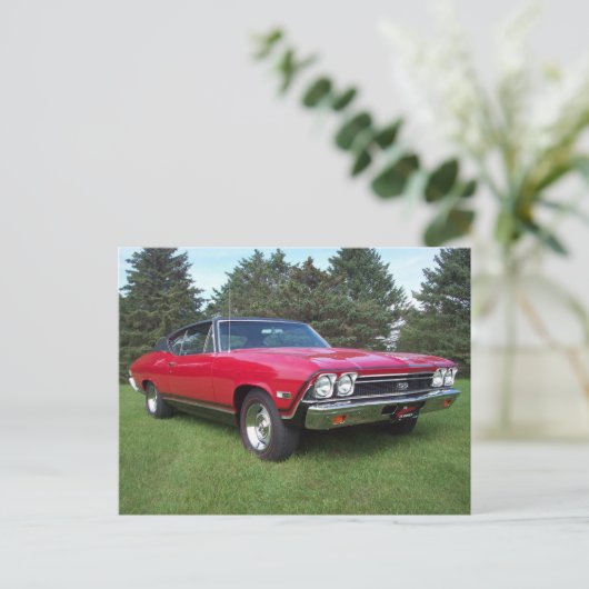 68' Chevelle SS Postkarte (Stehend Vorderseite)