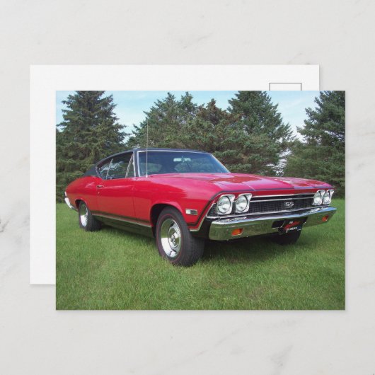 68' Chevelle SS Postkarte (Vorne/Hinten)