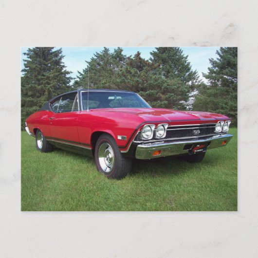 68' Chevy Chevelle SS Postkarte (Vorderseite)