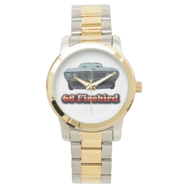 68 Firebird Gold und Silver Tone Watch Armbanduhr (Vorderseite)