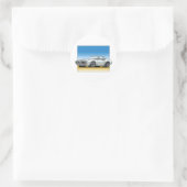 68_Firebird_WHITE Runder Aufkleber (Tasche)