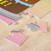 68. Geburtstag: Fun Cake and Candles + Individuell Puzzle (Seite)