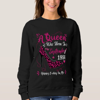 68. Geburtstag High Heel Eine Königin war im Septe Sweatshirt