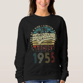 68. Geburtstag Phantastisch Seit August 1955 68 Ja Sweatshirt