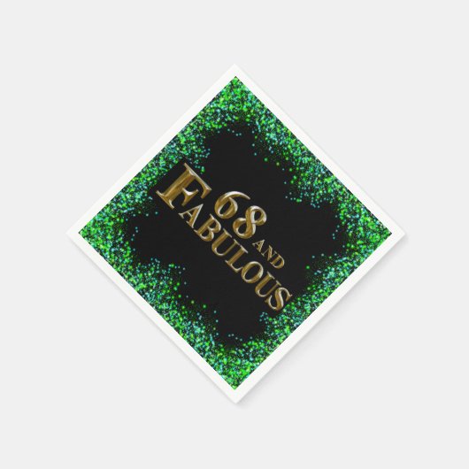 68. Geburtstag Serviette (Ecke)