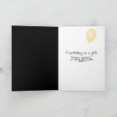 68. Geburtstagsballons in weißer Box Karte (Innenseite)