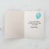 68. Geburtstagsballons und Tabby Cat Karte (Innenseite)