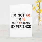 68. Geburtstagsentwurf Karte (Gelbe Blume)