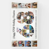 68. Geburtstagsfeier Nummer 68 Fotocollage Banner (Vertikal)