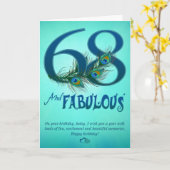 68. Geburtstagskarten Karte (Gelbe Blume)