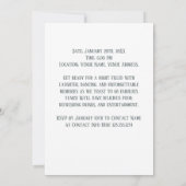 68. Geburtstagspartei Custom Foto Frame Einladung (Rückseite)