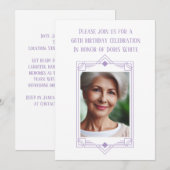 68. Geburtstagspartei Custom Foto Frame Einladung (Vorne/Hinten)