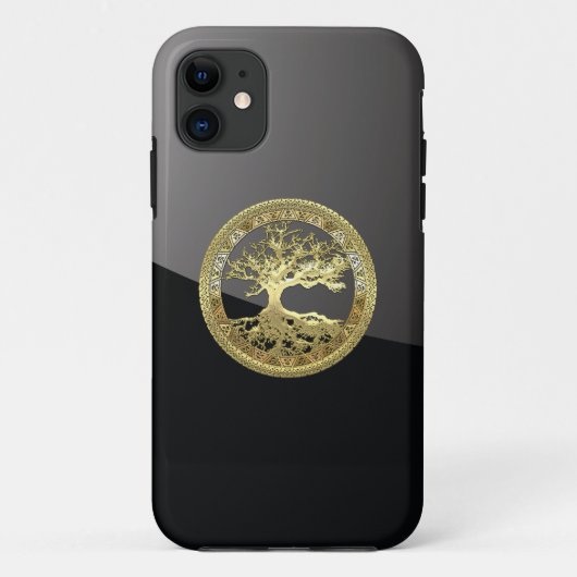 [68] Golden Celtic Tree of Life Case-Mate iPhone Hülle (Rückseite)