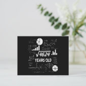 68 Jahre alter Tag Mathematiklehrer 68. Geburtstag Postkarte (Stehend Vorderseite)