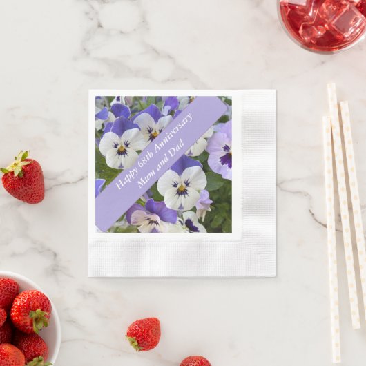 68. Jahrestag Serviette (Beispiel)