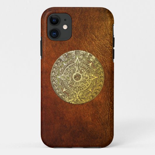 [68] Maya [Aztec] Kalender [Gold] Case-Mate iPhone Hülle (Rückseite)