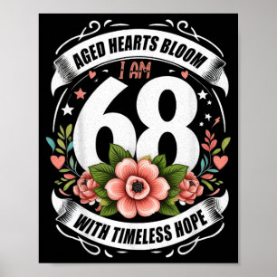 68 Ohne Plus 1 Mittelfinger Für Einen 68. Poster