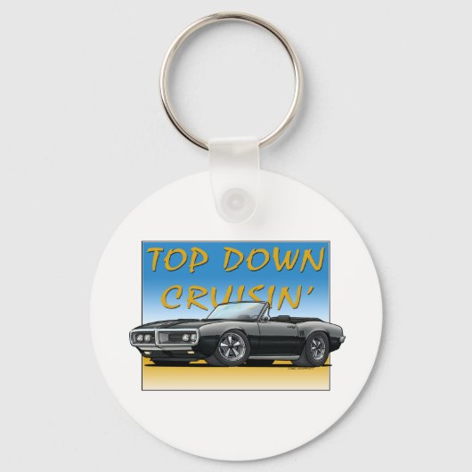 68 Schwarzer Feuervogel Schlüsselanhänger (Vorderseite)