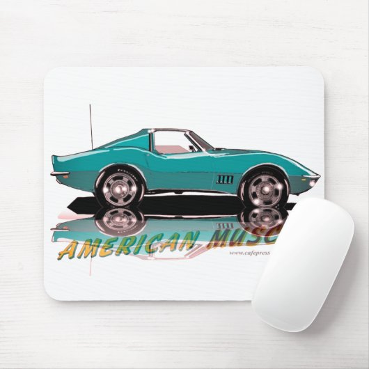 68 Stingray Aquamarin Mousepad (Mit Mouse)
