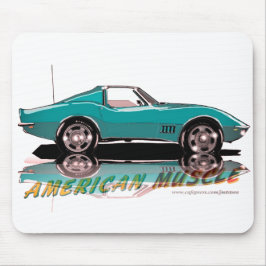 68 Stingray Aquamarin Mousepad