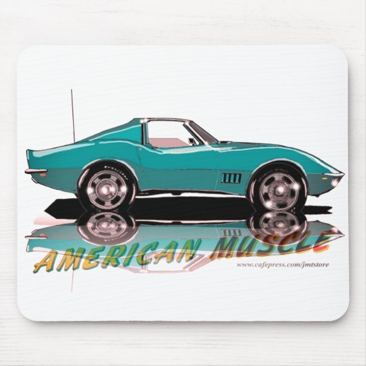 68 Stingray Aquamarin Mousepad (Vorne)