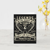 68 Year Old Bday For Men 68th Birthday October 195 Karte (Gelbe Blume)