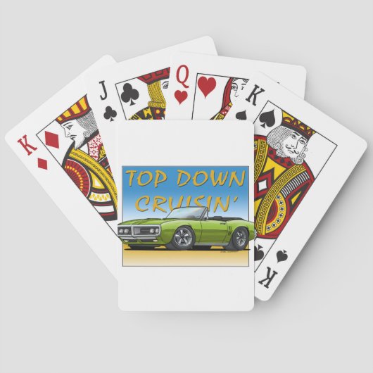 68Firebird_grün Cabrio Spielkarten (Rückseite)