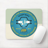 68P Radiologie-Spezialisten-Programm-Emblem Mousepad (Mit Mouse)