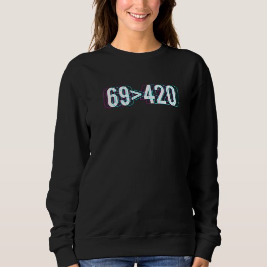 69420 Insider-Nummer des Programmierers Sweatshirt (Vorderseite)