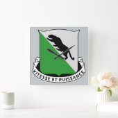 69. Armored Regiment Quadratische Wanduhr (Zuhause)