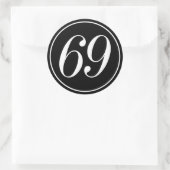 69 Aufkleber (Tasche)