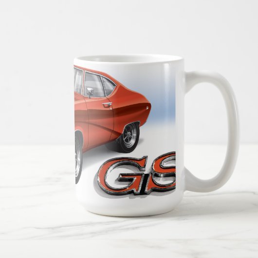 69 Buick GS im Rot Kaffeetasse (Rechts)
