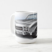 69 Buick GS im Silber Kaffeetasse (Vorderseite Links)