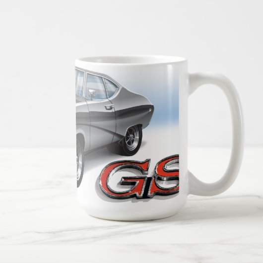 69 Buick GS im Silber Kaffeetasse (Rechts)