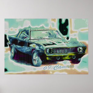 69 Camaro Abstrakt Poster