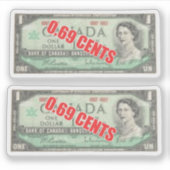 69 Cent Aufkleber (Vorderseite)