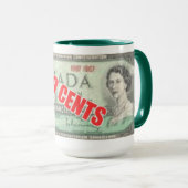 69 Cent Dollar Tasse (VorderseiteRechts)