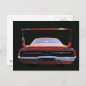 69 CHARGER REAREND POSTKARTE (Vorne/Hinten)