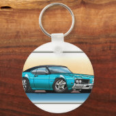 69 Cutlass Aquamarin Blue Schlüsselanhänger (Vorderseite)