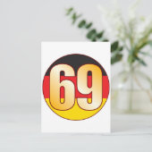69 DEUTSCHLAND Gold Postkarte (Stehend Vorderseite)